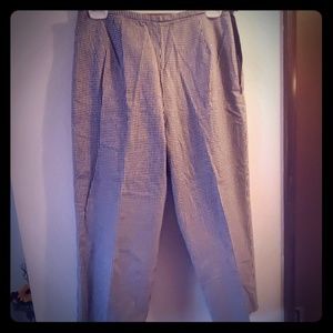 Worthington black and white plaid pants